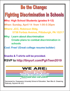 discrimination flyer