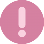 exclamation-point in pink circle