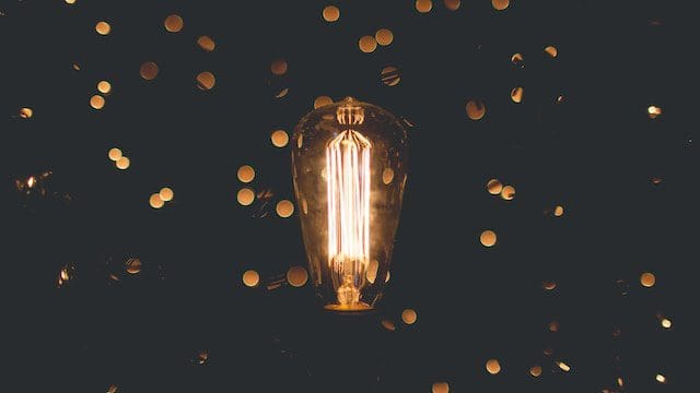 this is a picture of a lightbulb against a dark background